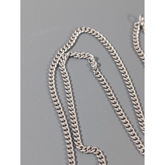 Vintage Avon Two Tone Infinity Symbol Necklace Silver Tone 18" - Picture 5 of 9